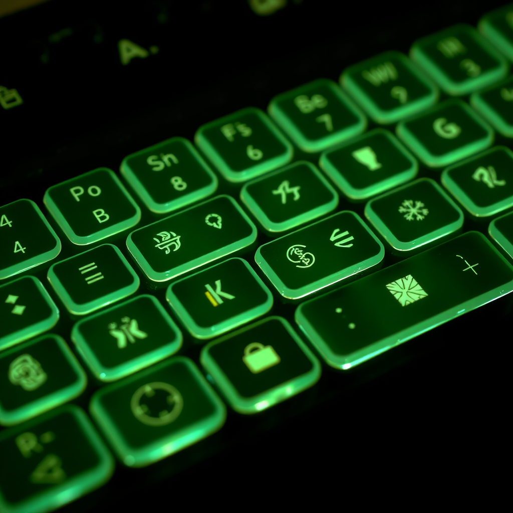 Backlit keypad