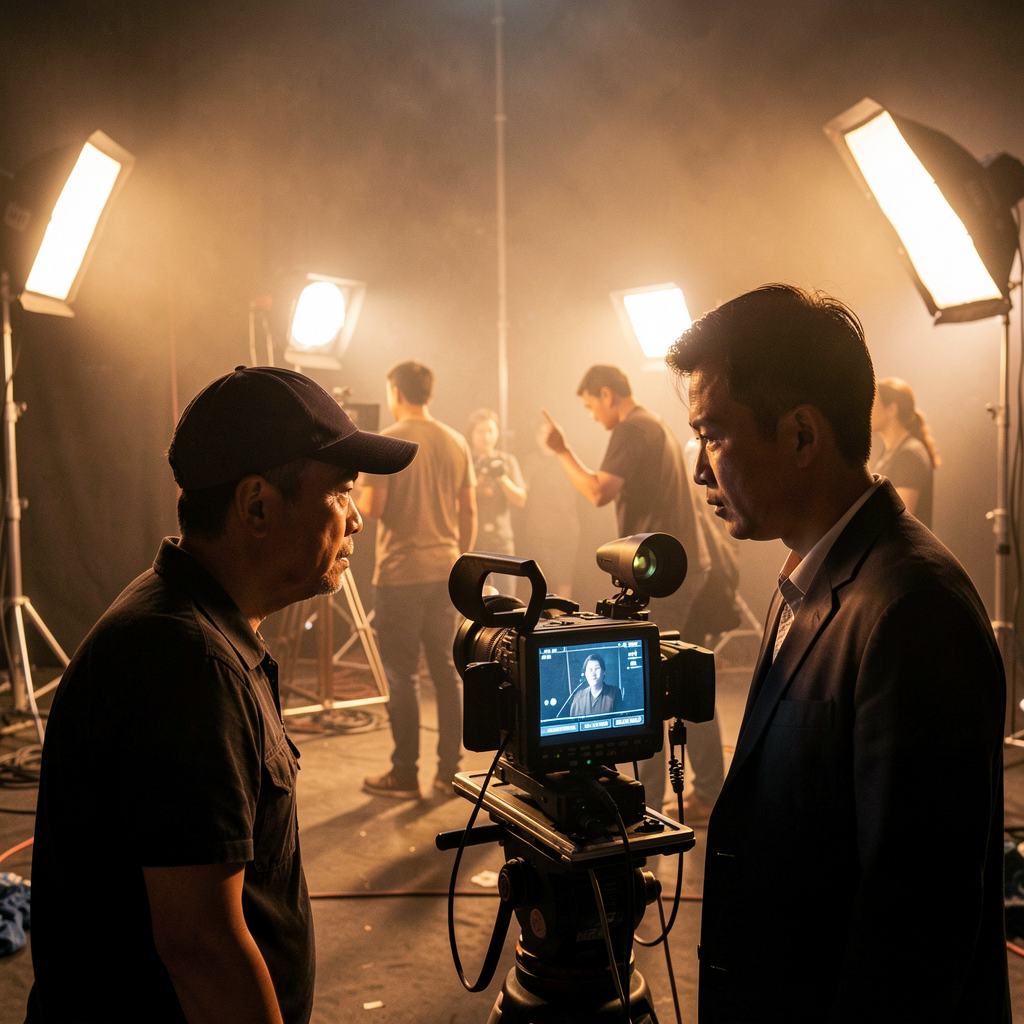 Director on set