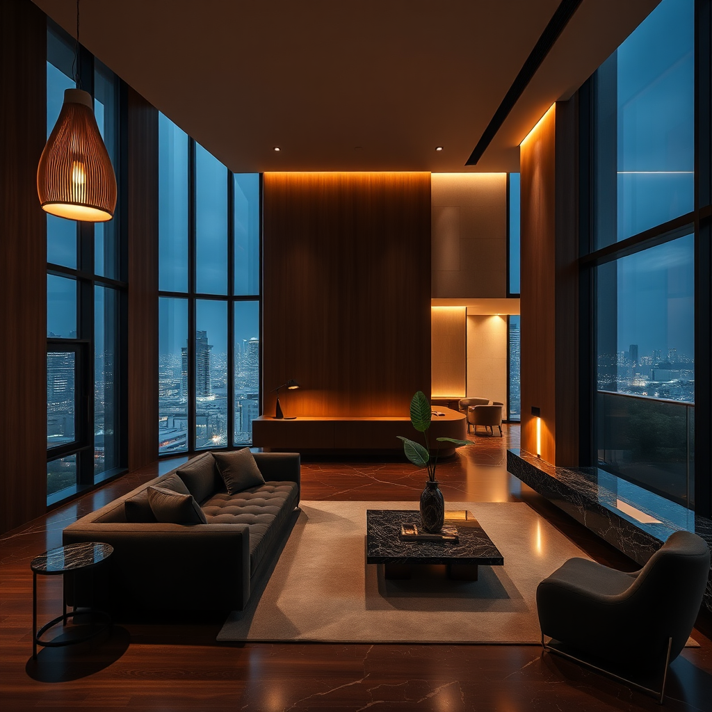 Luxury modern Singapore interior
