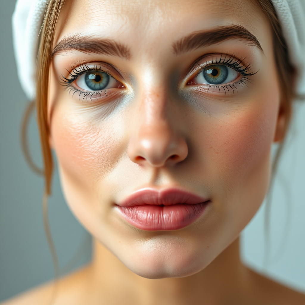 Skin before treatment showing dullness