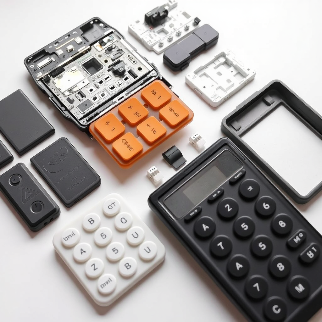 Silicone + plastic assemblies