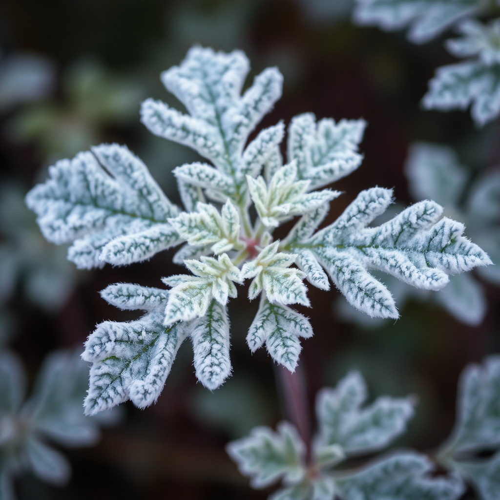 Dusty miller leaves