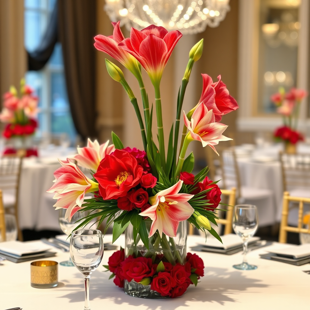 Amaryllis festive arrangements