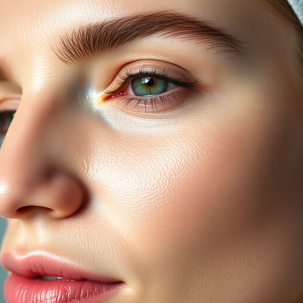 Skin after treatment showing clarity