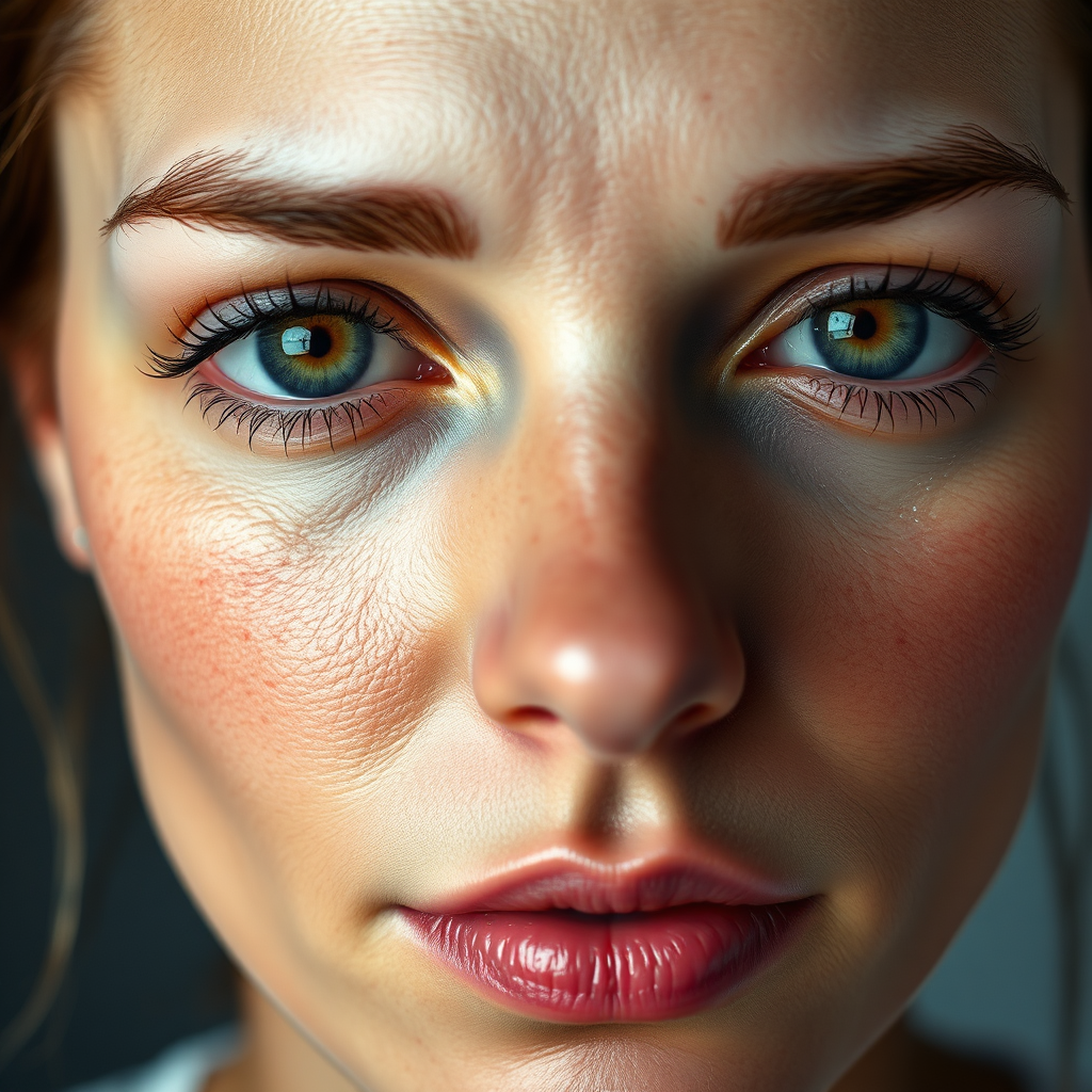 Skin before treatment showing congestion
