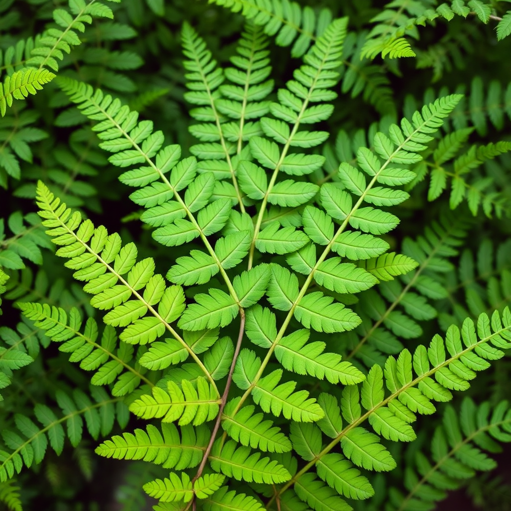 Leatherleaf ferns