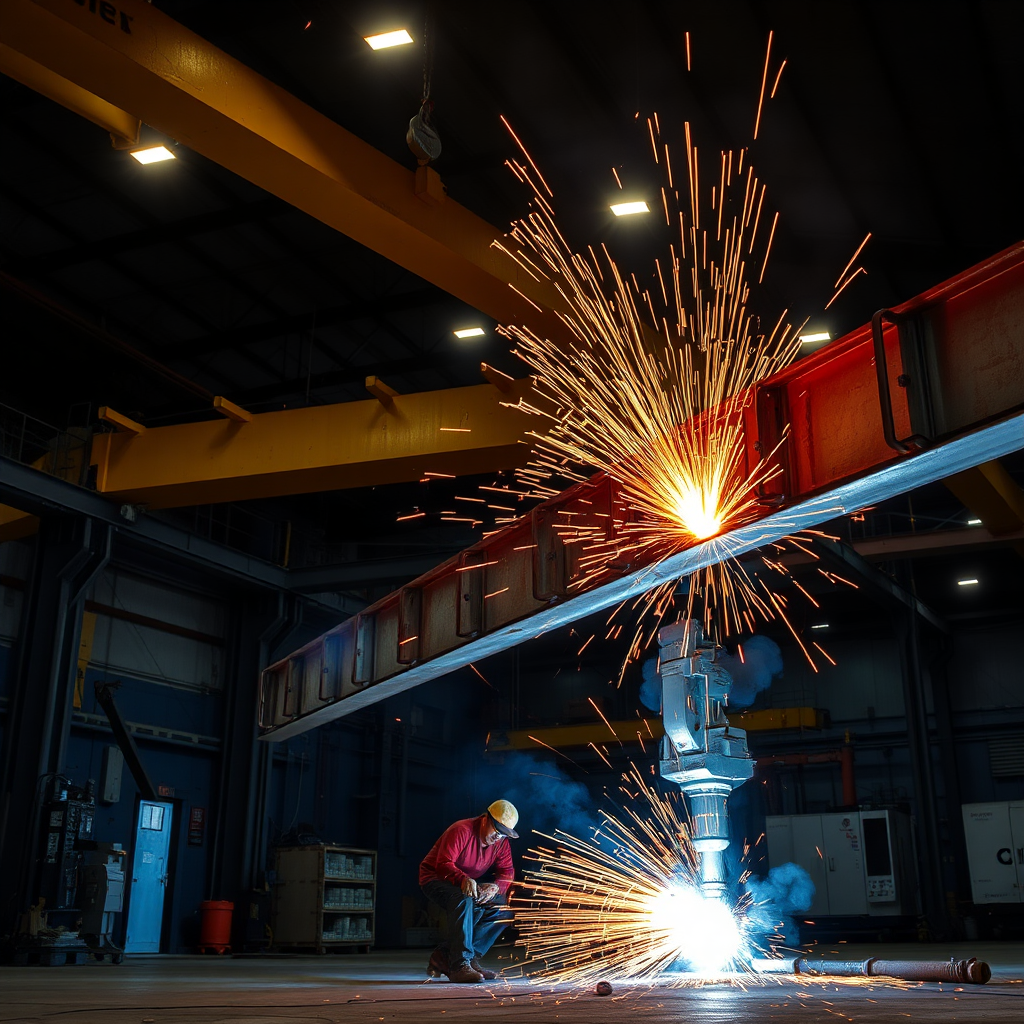 Steel metal fabrication workshop