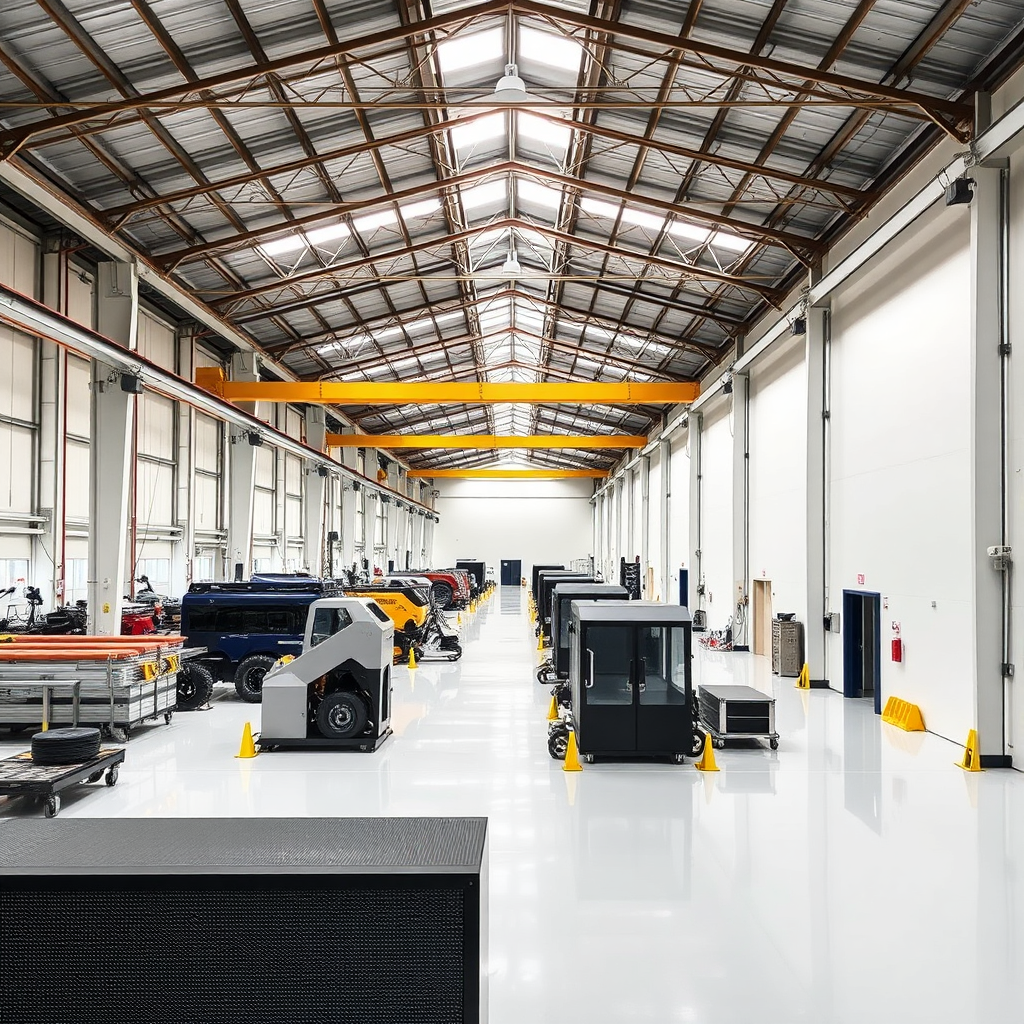Industrial factory interior