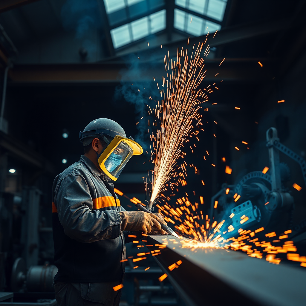 Steel fabrication welding