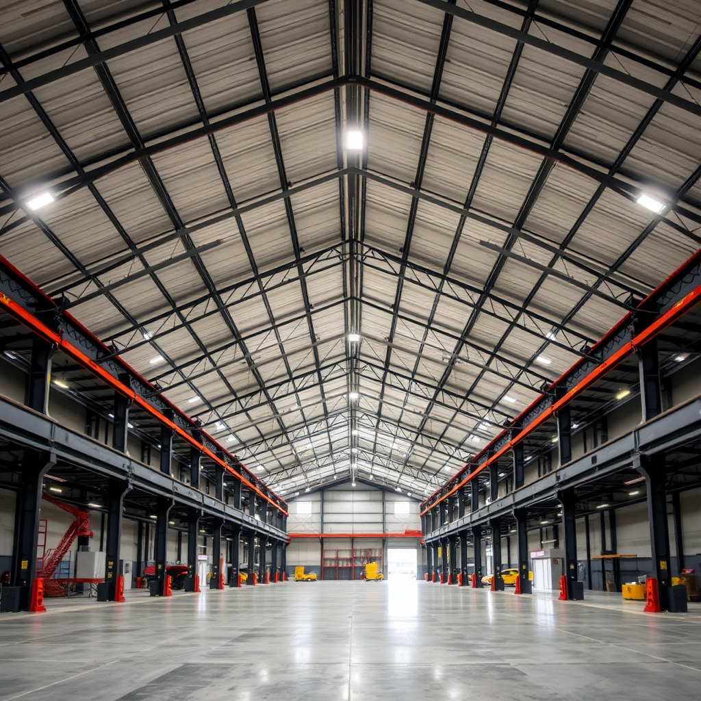 Modern warehouse interior