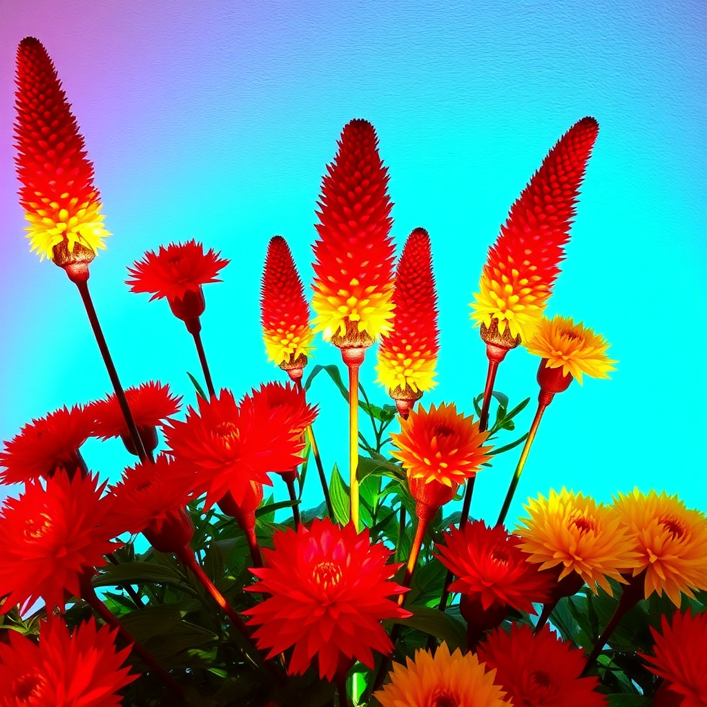Vibrant celosia