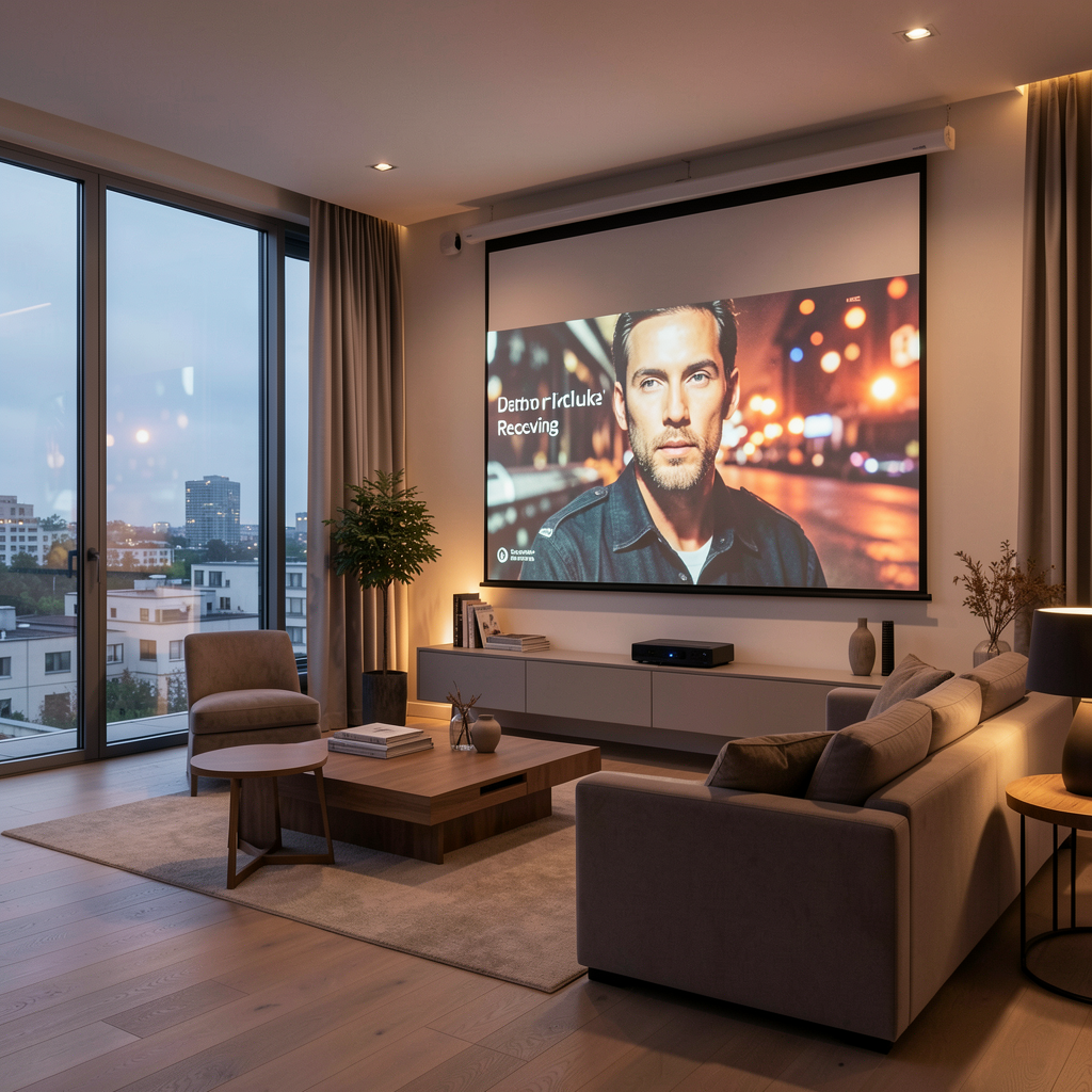 Premium home theatre with ultra short throw projector
