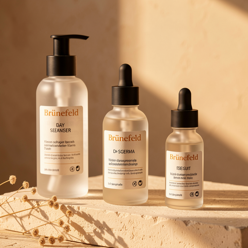 Brünefeld three-step daily ritual product hero