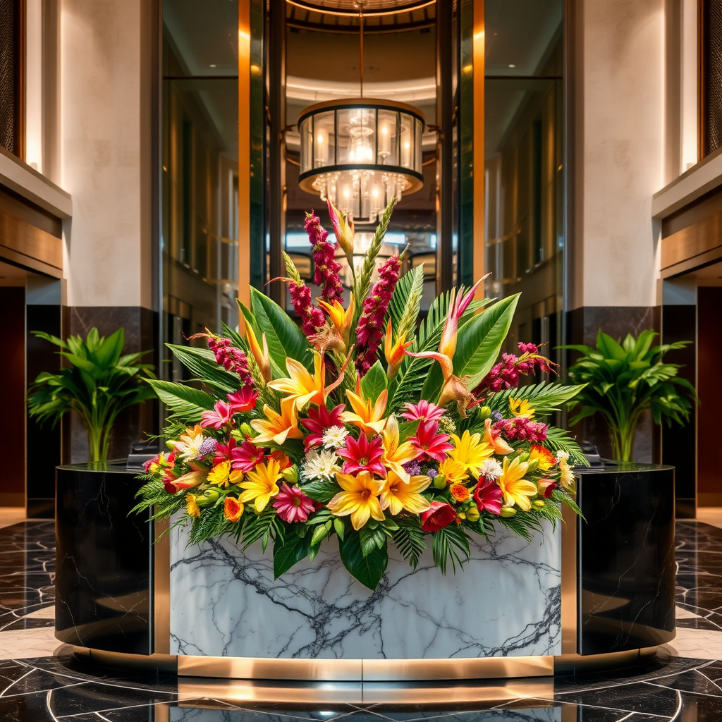 Reception floral design