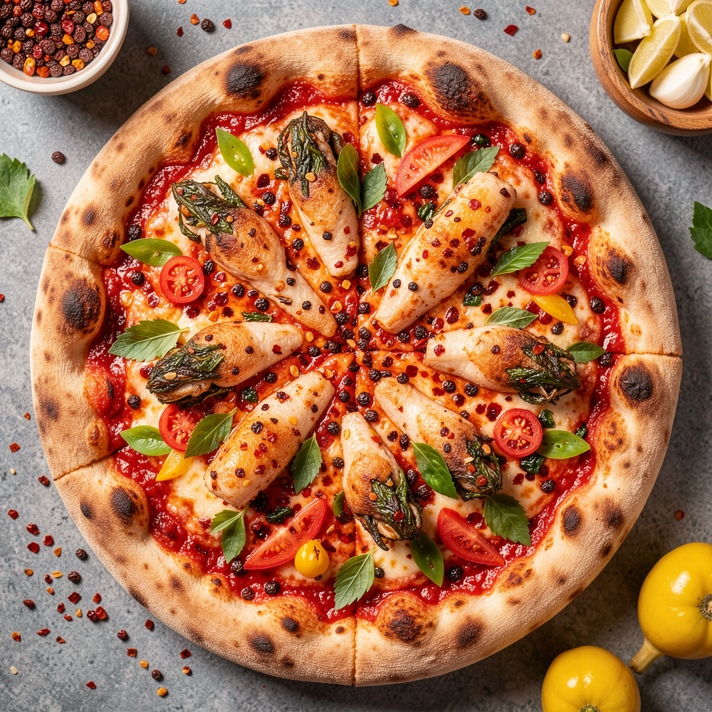Mala Seafood Pizza