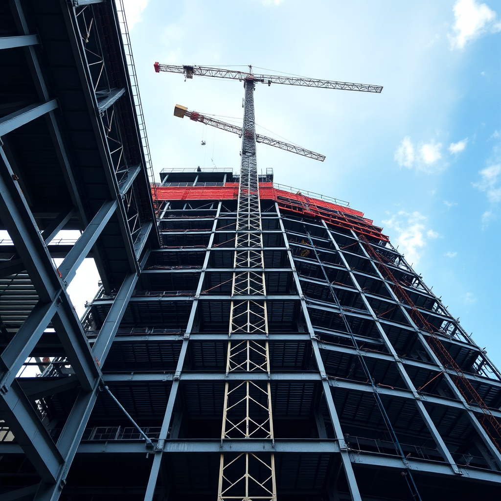 Structural steel framework