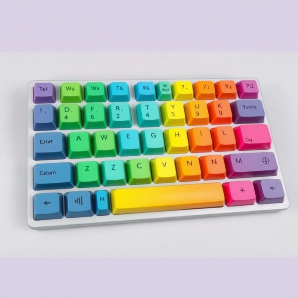 Multi-color keypad