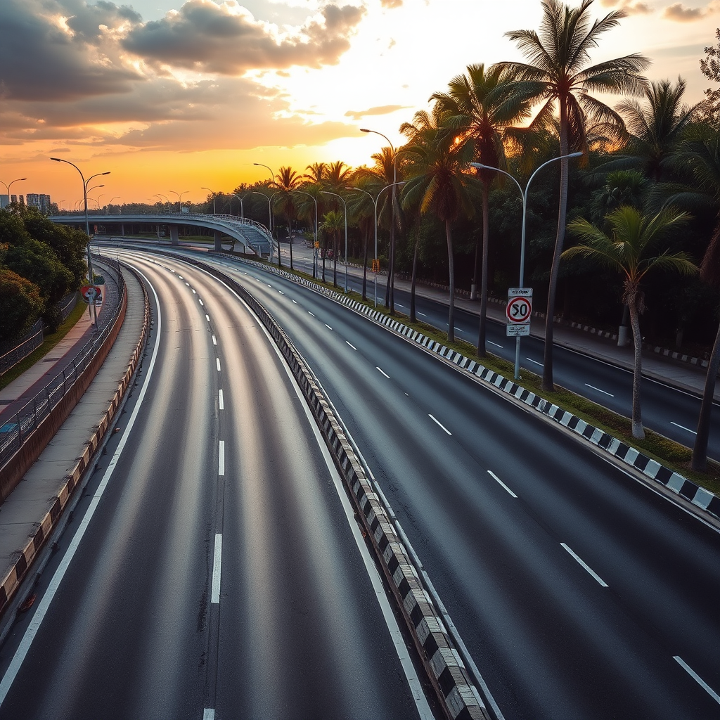 Road construction project