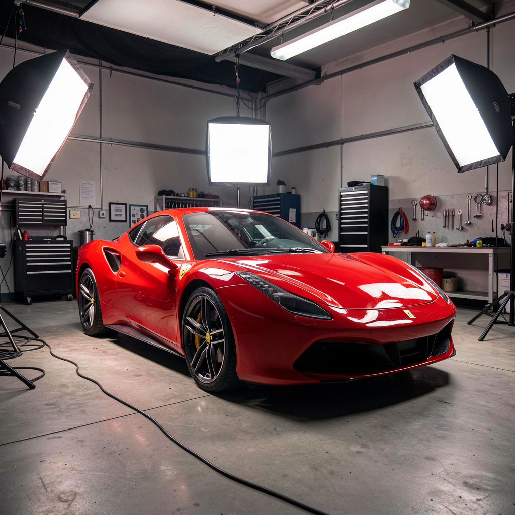 Red sports car