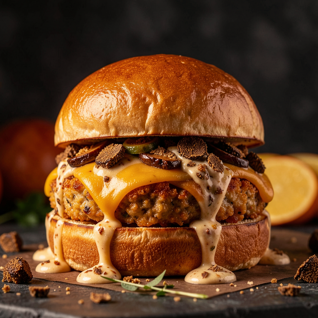 Truffle Mushroom Burger
