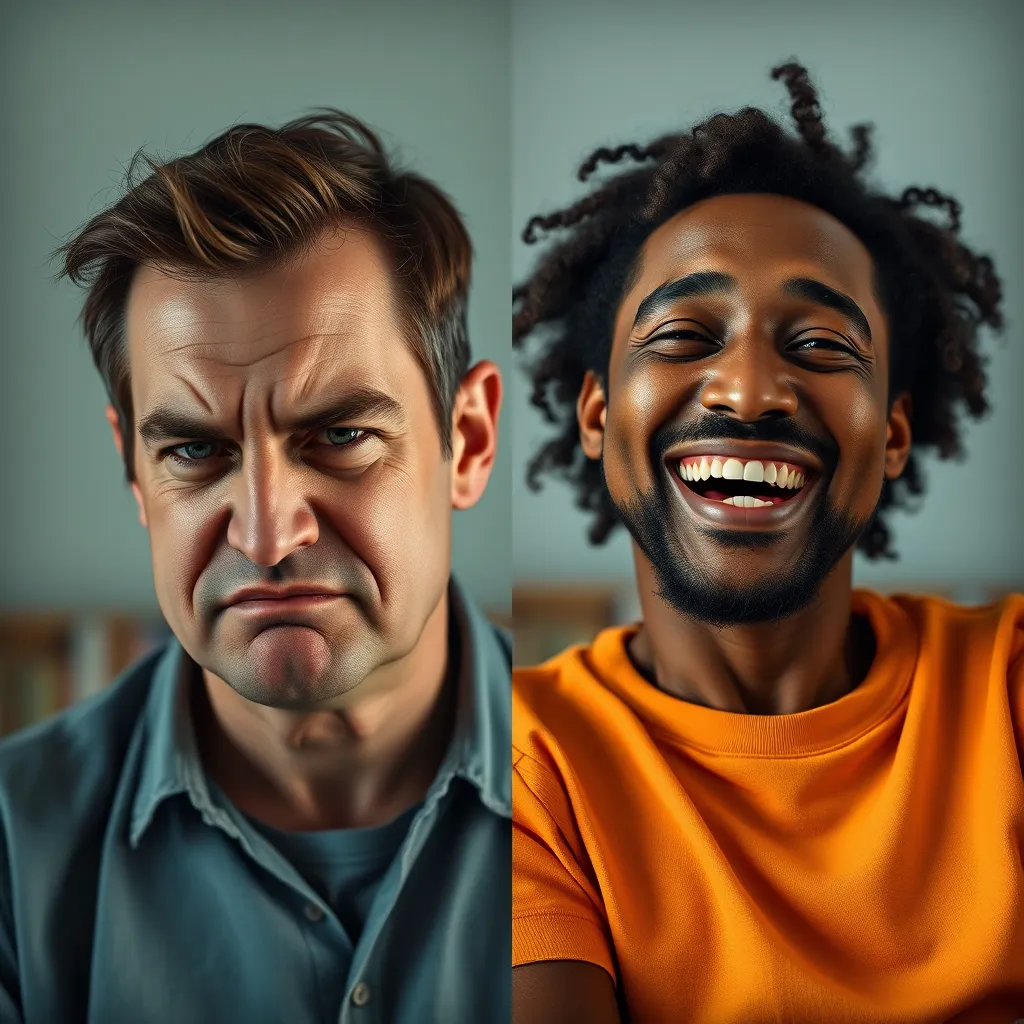 A split-screen image. On one side, a person is frowning and looking stressed, representing the high cost of traditional website design. On the other side, a person is smiling and relaxed, representing the affordability of our offer. The image should be visually striking and clearly convey the contrast between the two options.