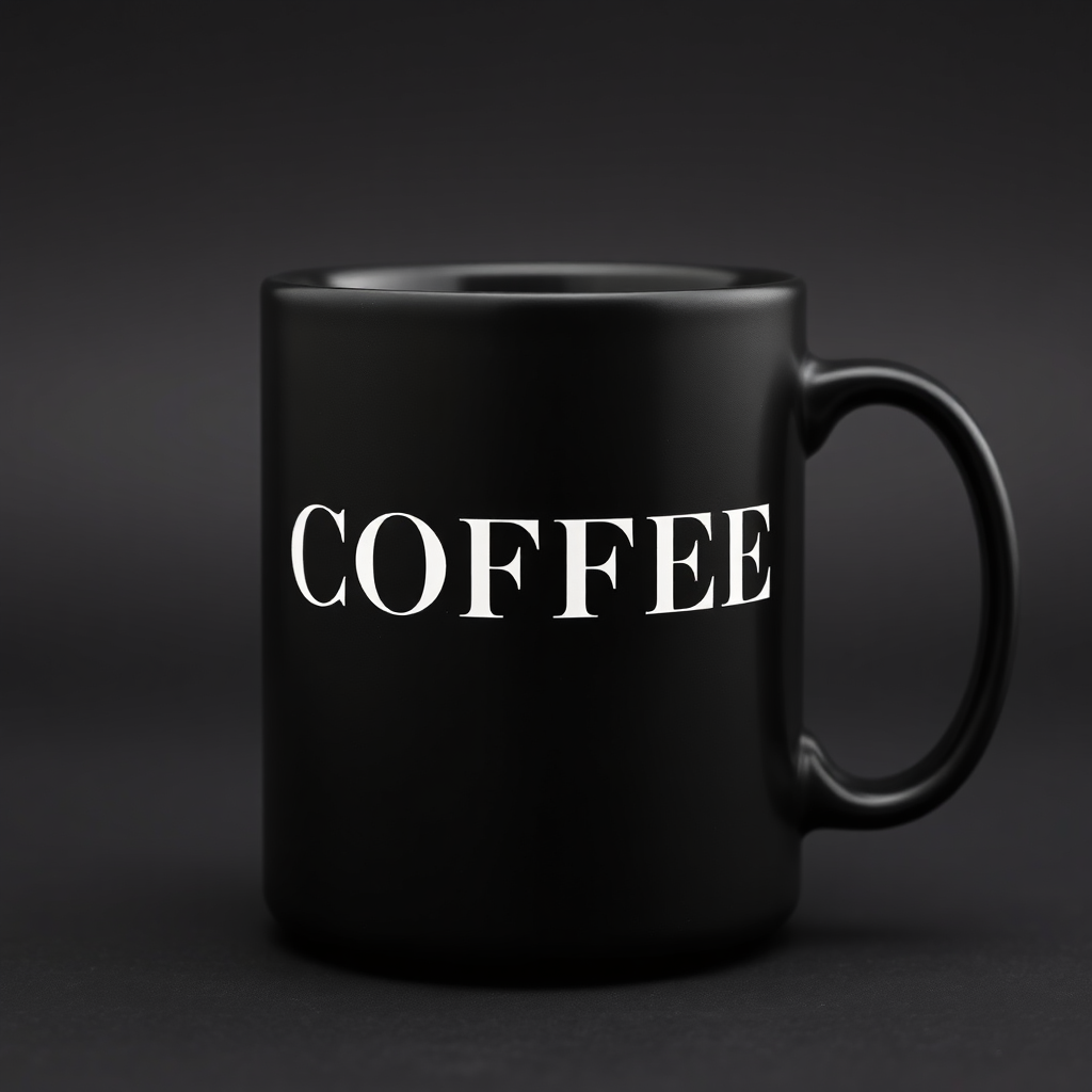 Mug with text