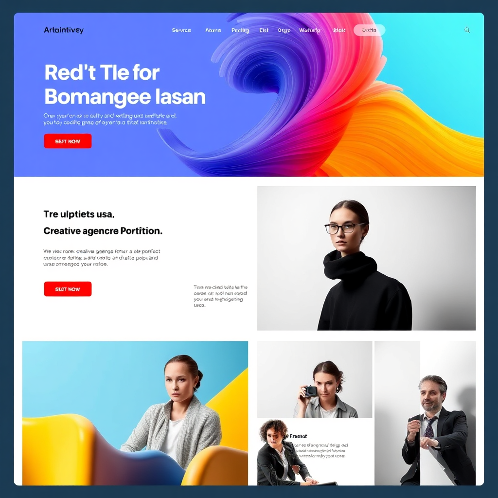 Agency Template built with AI landing page builder tool