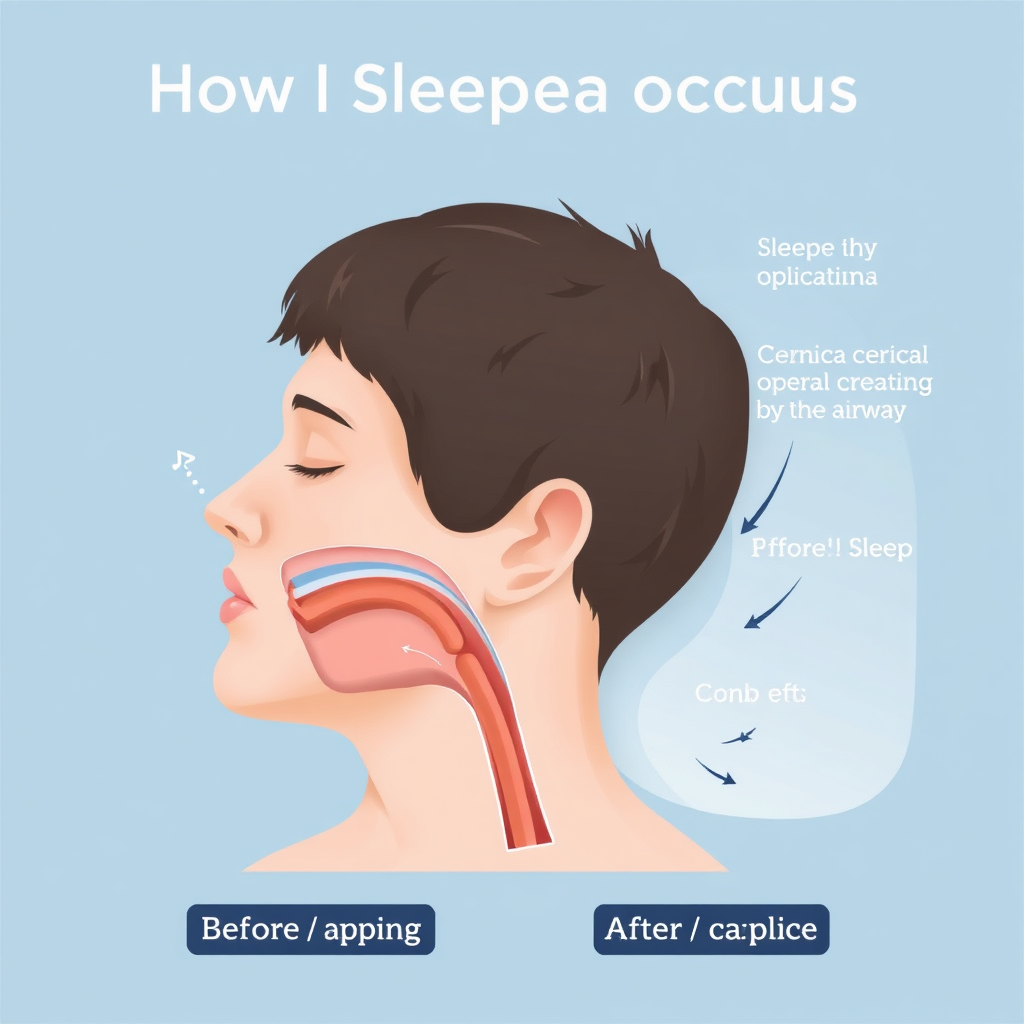 Sleep apnea airway diagram