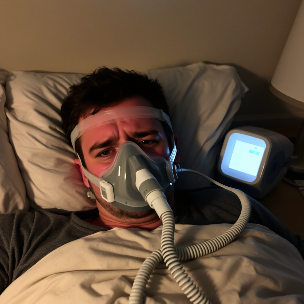CPAP machine discomfort