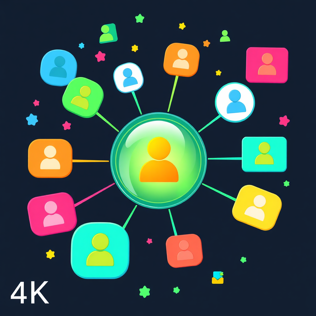 A visual representation of reviews flowing into a central management system, symbolizing streamlined review management. Use vibrant colors and dynamic elements. 4k resolution.