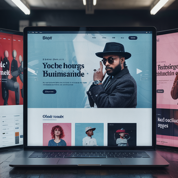 Photorealistic image of a person registering a domain name online. A friendly and easy to use interface is shown. The image should evoke simplicity and ease. Style references: Screenshots of user-friendly online registration systems. Technical specs: 4K resolution, high quality.