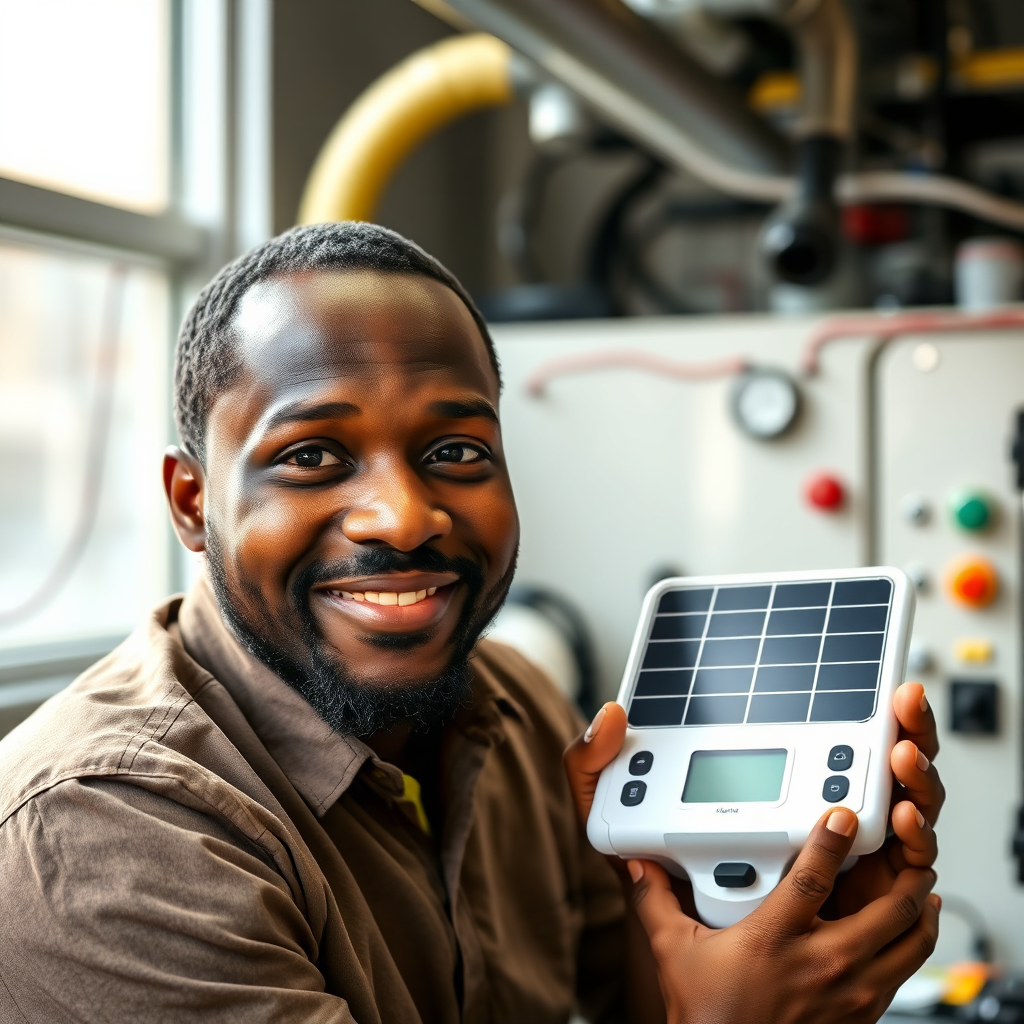 Visionary African tech founder portrait