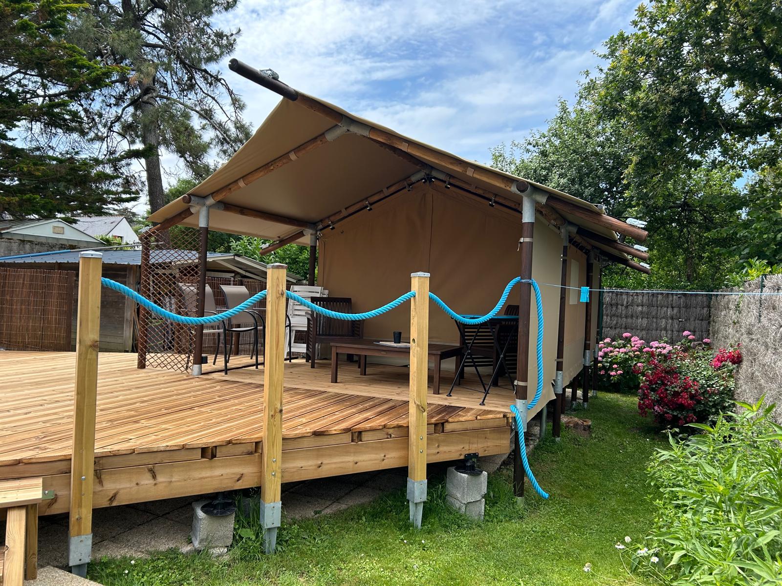 Extérieur tente safari Evo