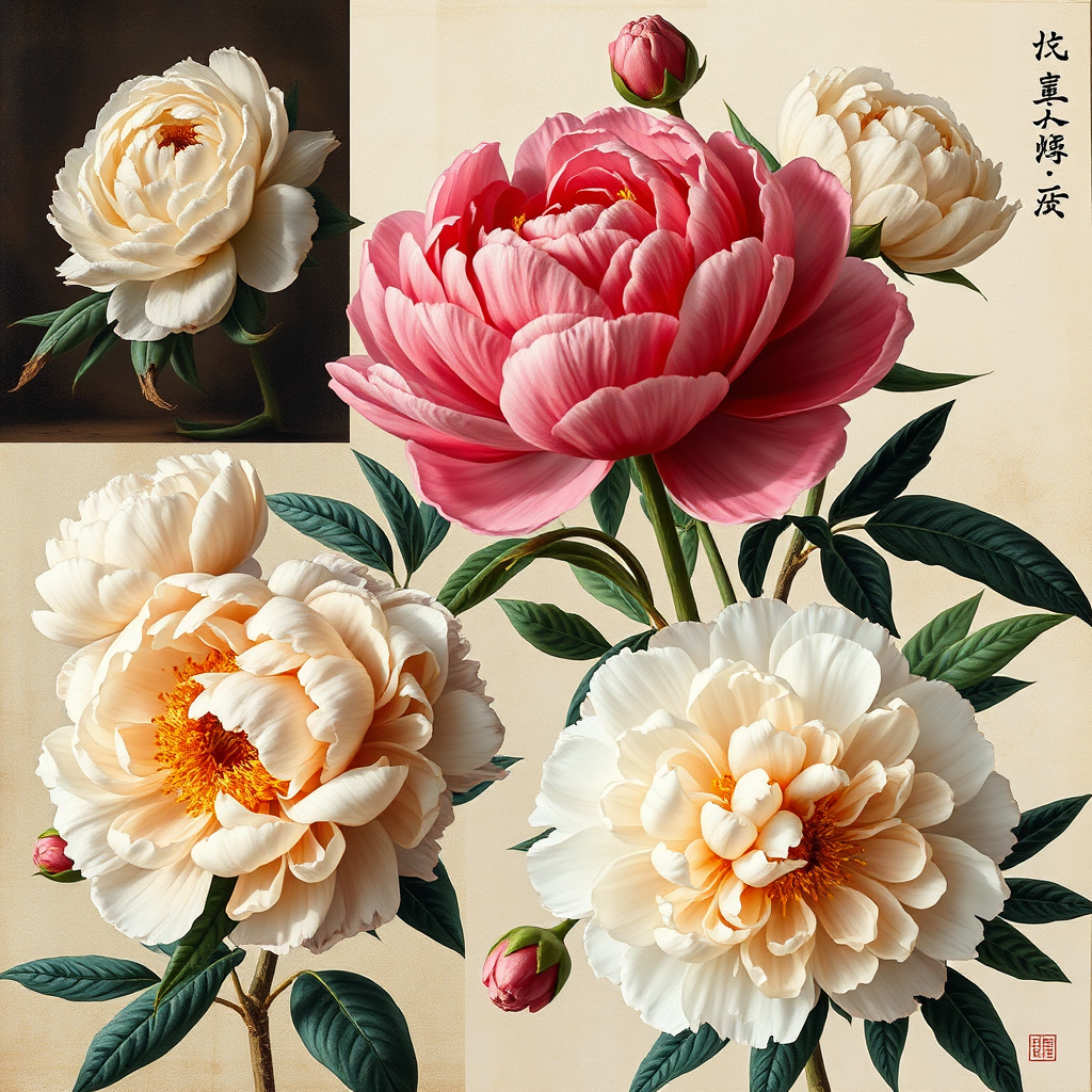 Gallery of Peony Oil Paintings by Margaret Lukasik 