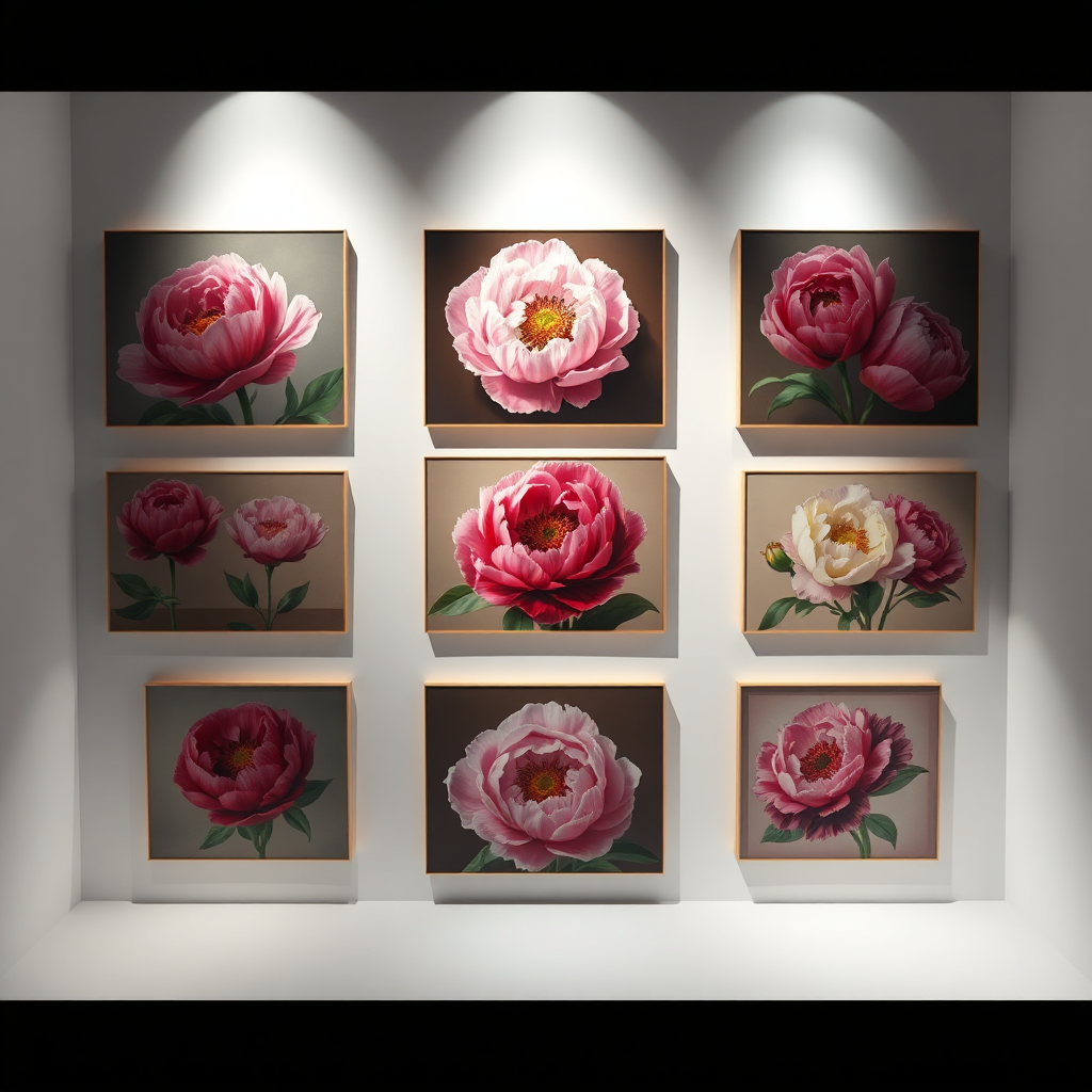 Gallery of Peony Oil Paintings by Margaret Lukasik 