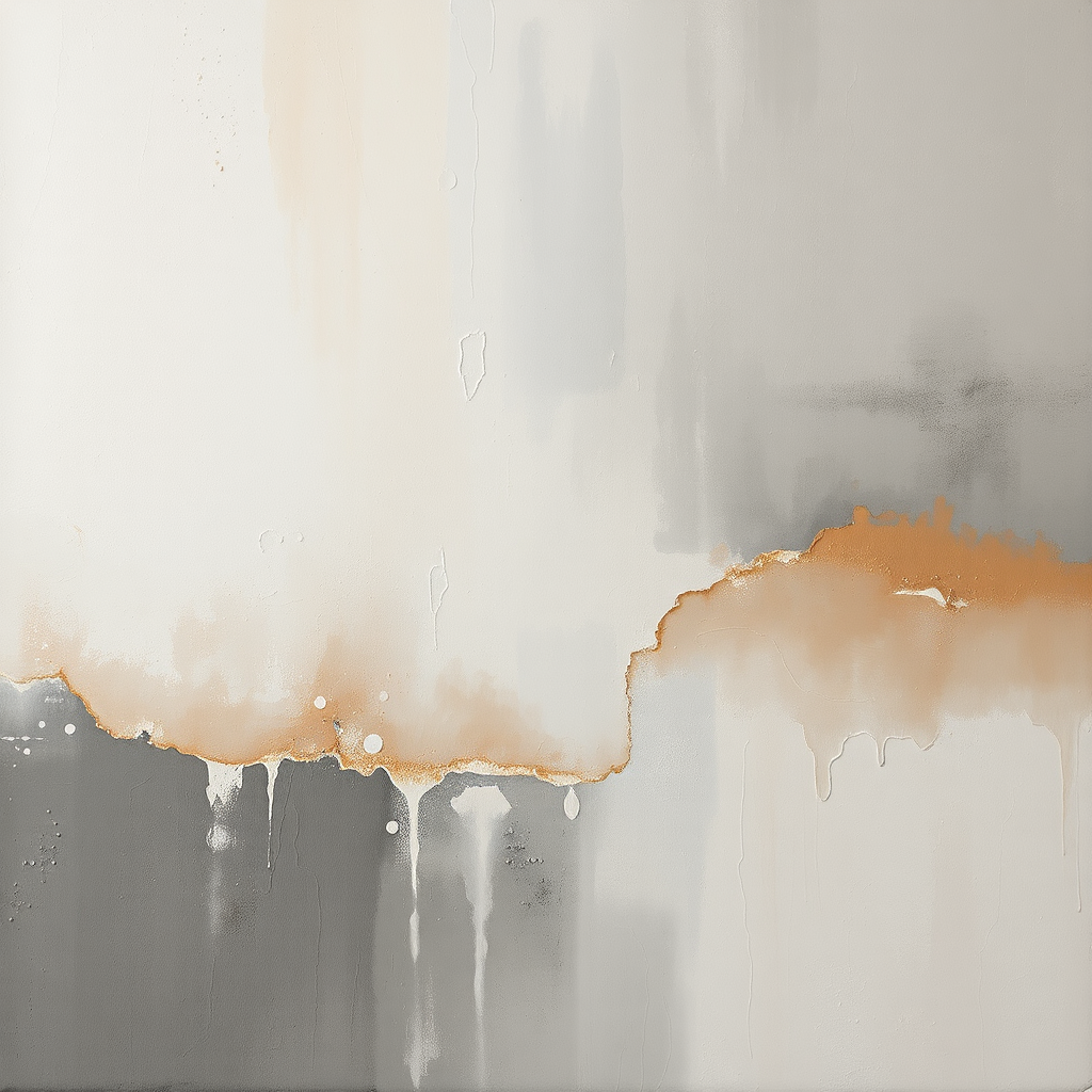 Abstract painting with soft colors