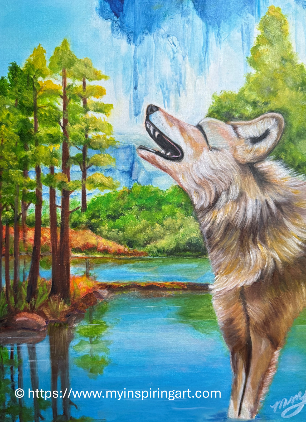 A photorealistic image of an abstract acrylic painting that utilizes drips, splatters, and layered textures. The colors should be a mix of soft, earthy tones with bright pops of color, showing the beauty that can be found even in seemingly chaotic expressions. The overall mood should be one of peace and serenity, highlighting the appreciation for the imperfect, natural beauty of the artwork.