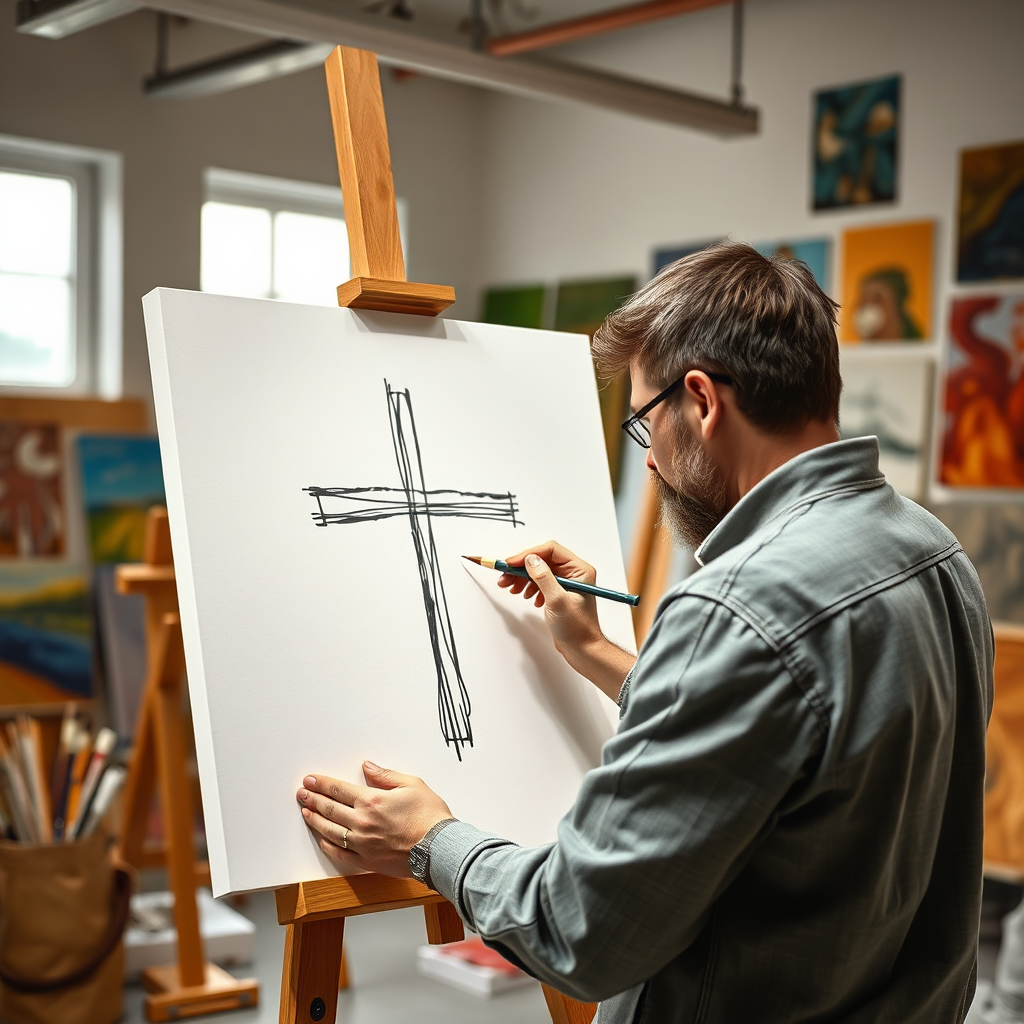 Christ's Cross Inspirational Paintings