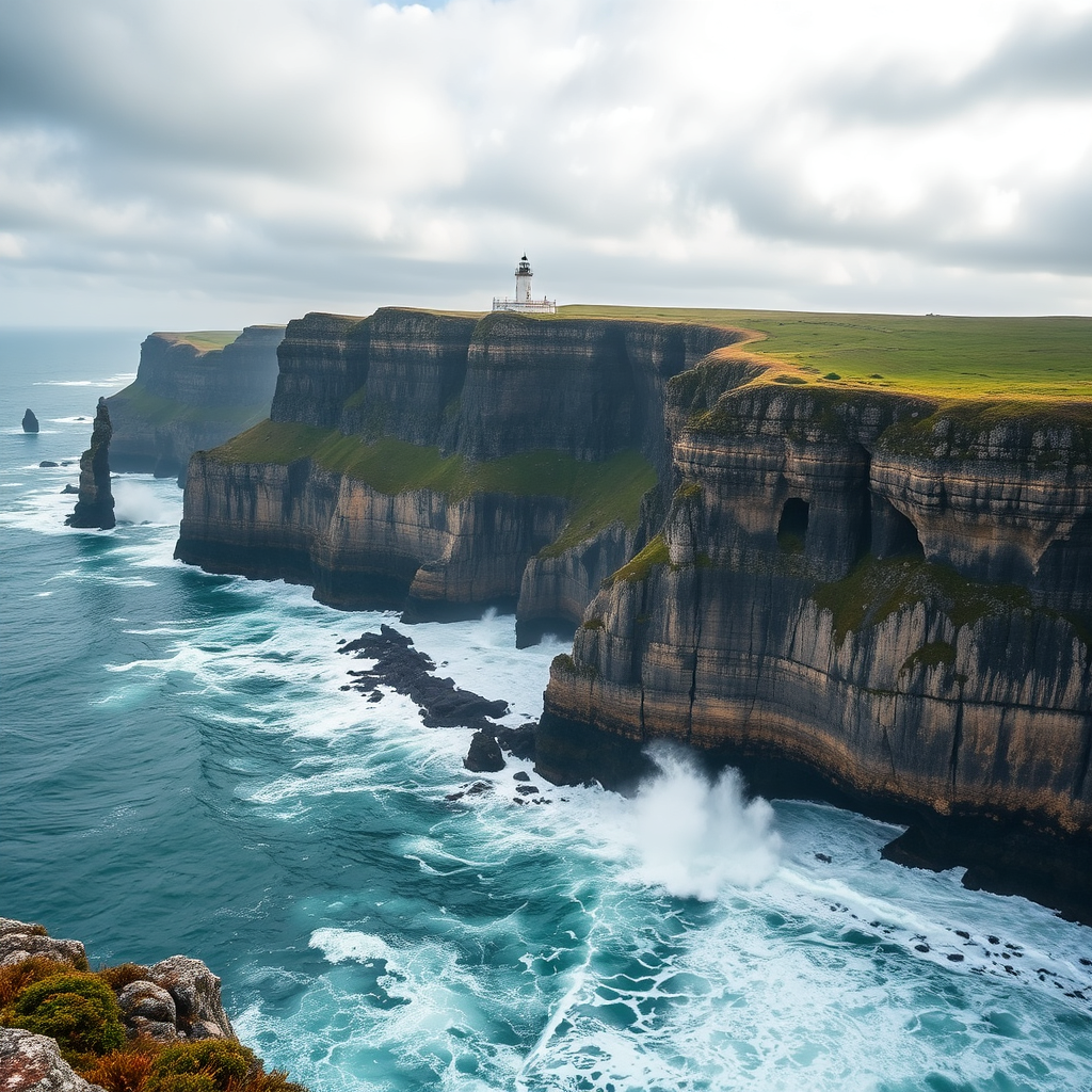 Cabo da Roca com oceano Atlântico