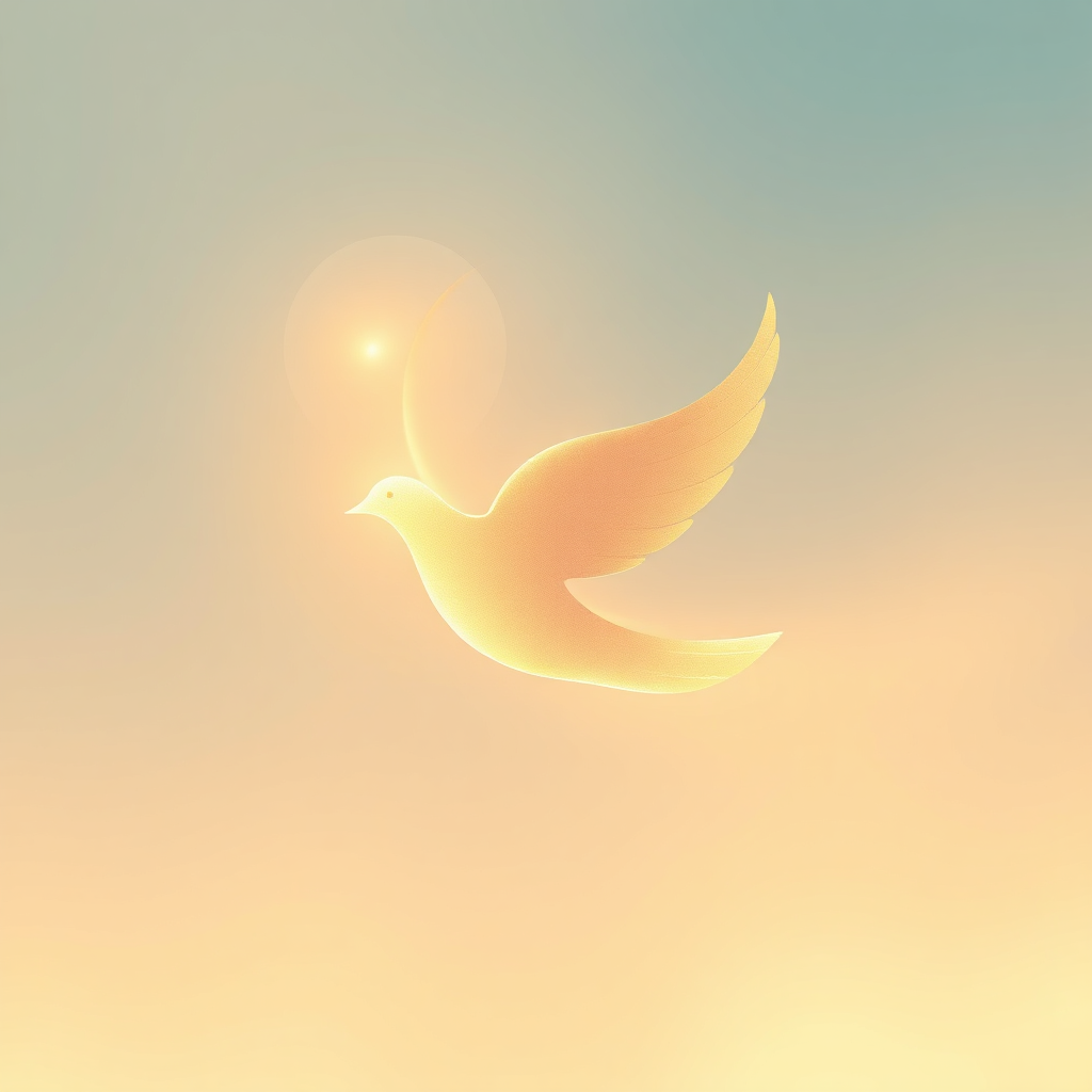 Spiritual editorial illustration for Pentecost