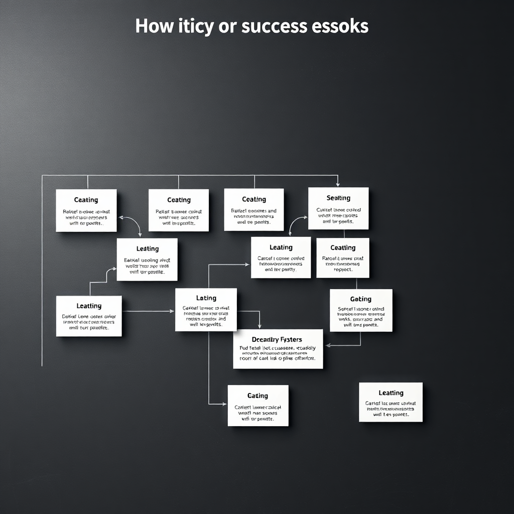 A blueprint with coaching elements highlighted, showcasing the path to online success. 4K resolution, high quality.