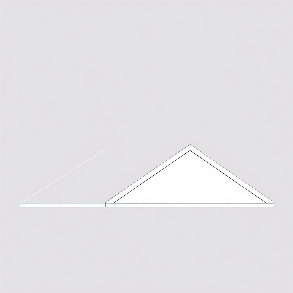 Create an architectural diagram illustrating different roof pitches, from low-slope to steep-slope. Label each pitch clearly with its angle. Use a clean, minimalist style with a focus on clarity and readability. The diagram should be easy to understand at a glance. Use soft lighting and neutral colors. 4K resolution.