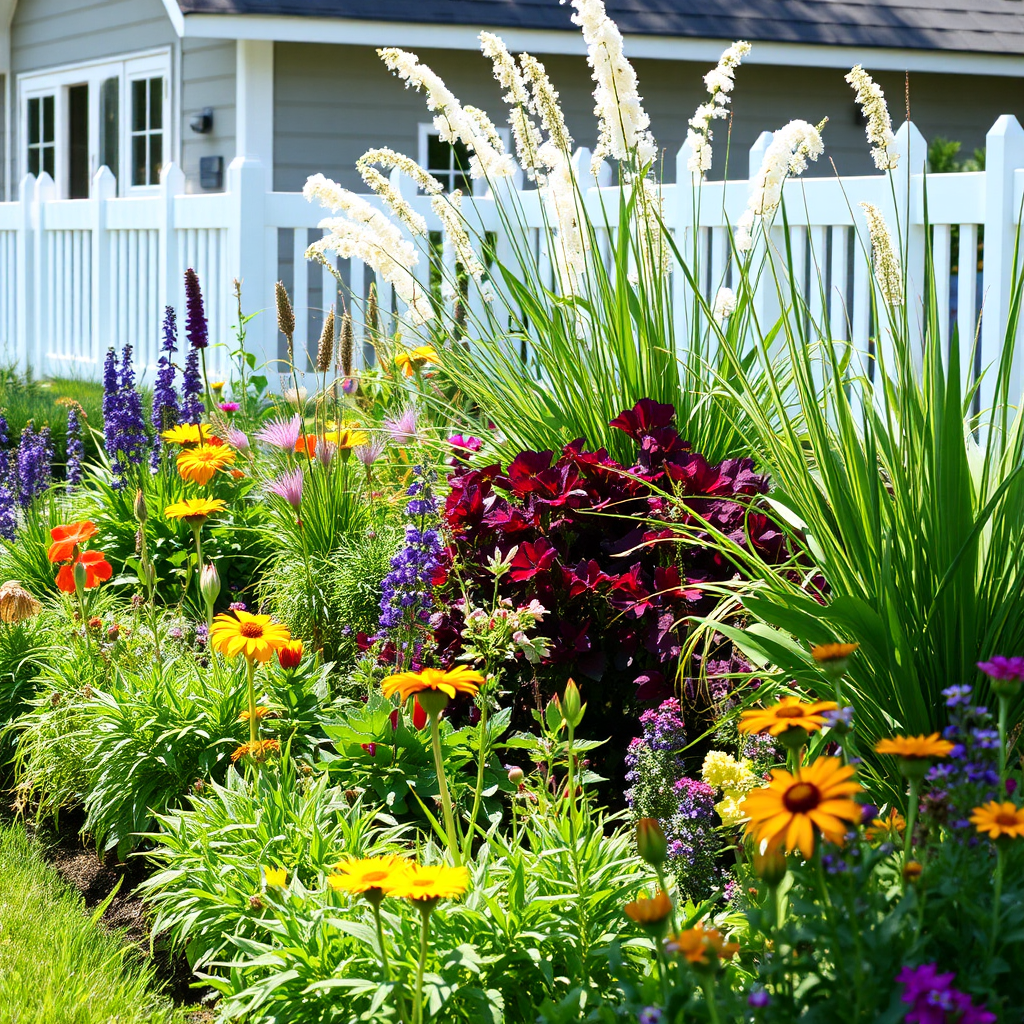 Garden design and planting plan image