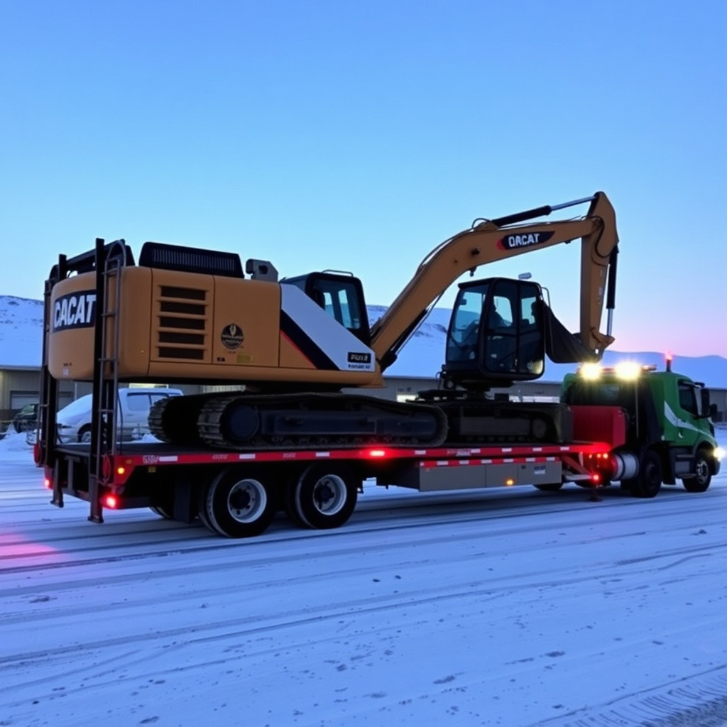 Construction equipment transport Alberta