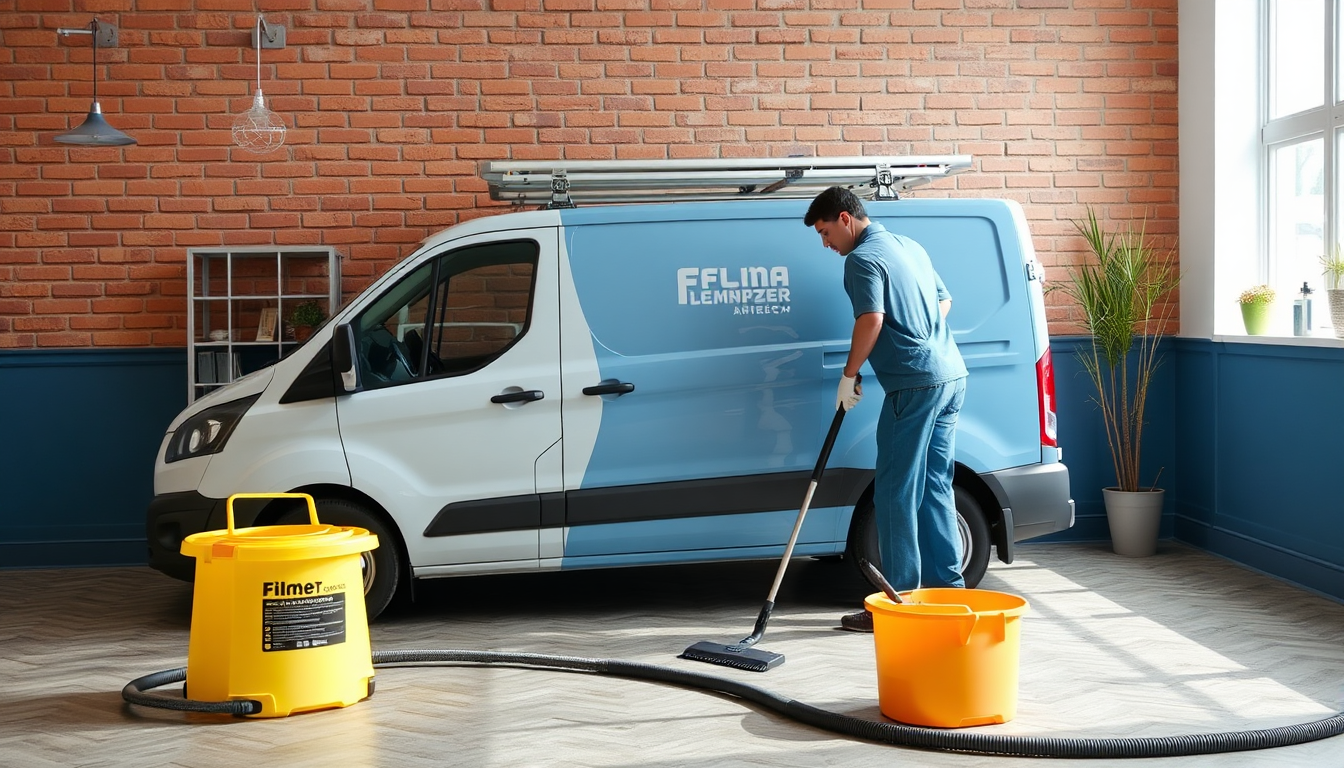 Cleaning company before website