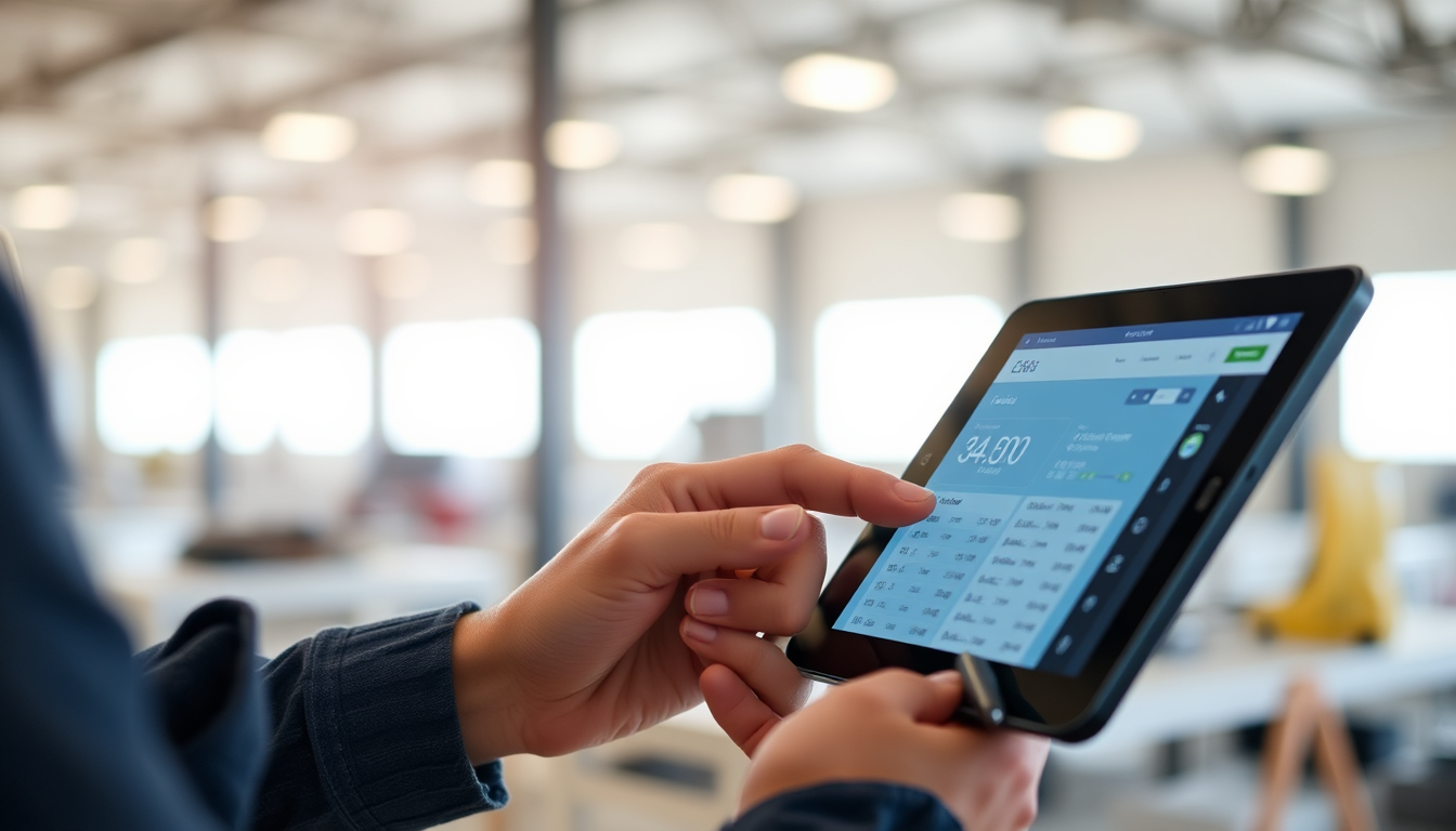 Contractor reviewing website pricing and leads