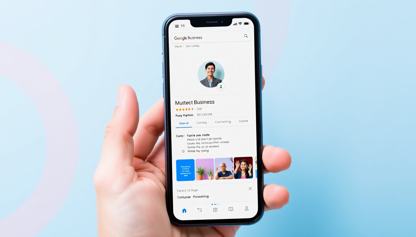 Google Business Profile on smartphone
