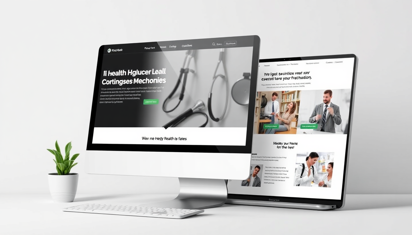 One-page vs multi-page website comparison for health practices