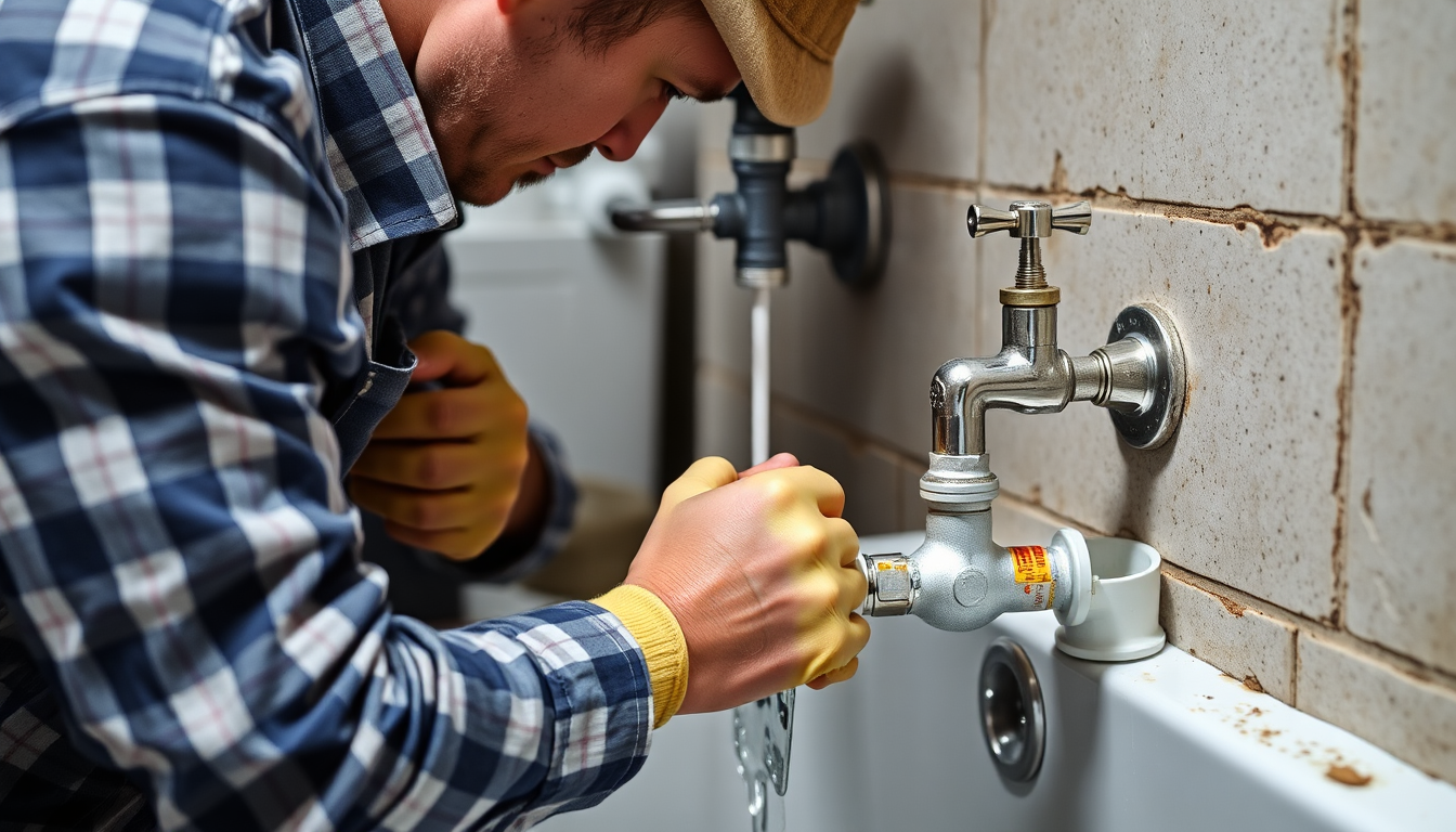 Professional plumber