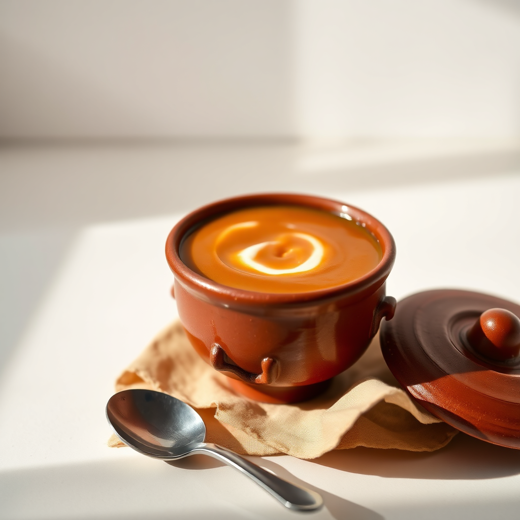 Mishti doi in a clay cup